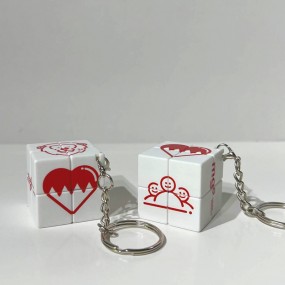 2x2 kubus sleutelhanger bedrukken – promotieartikel op ...