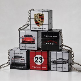 Gepersonaliseerde 3x3 Rubiks Cube sleutelhanger bestell...